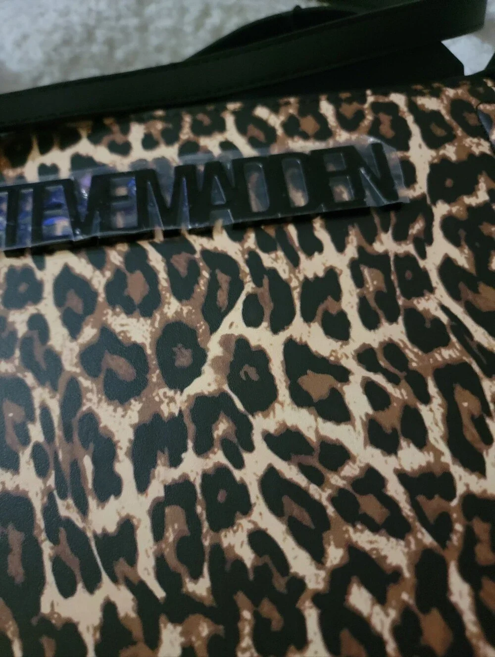 🆕️👜Steve Madden XL Bevelyn Leopard Satchel